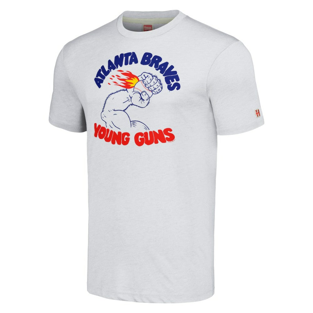 Atlanta Braves Homage Doodle Collection Young Guns Tri-Blend T-Shirt - MLB T-shirts