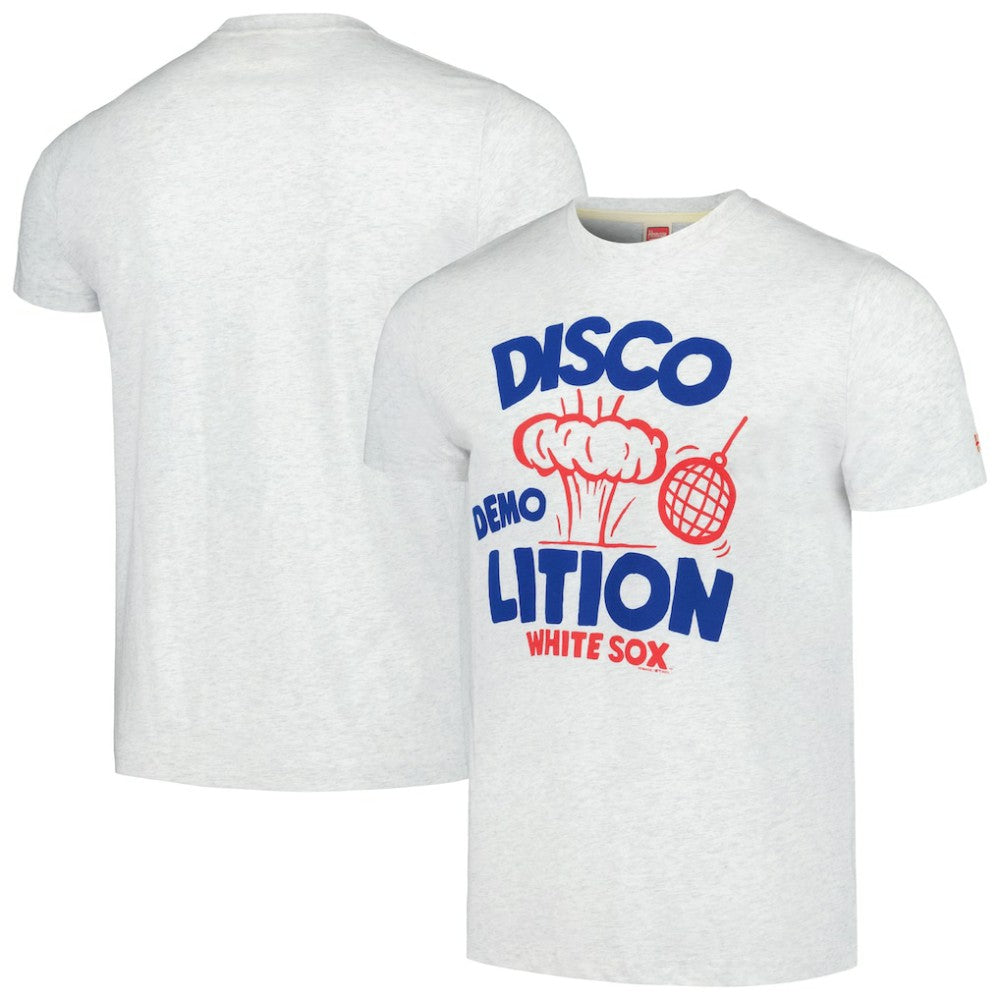 Chicago White Sox Homage Doodle Collection Disco Demolition Tri-Blend T-Shirt - MLB T-shirts