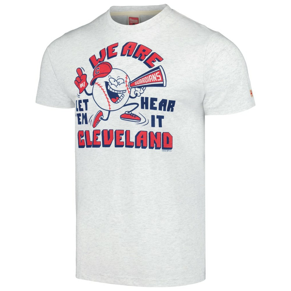 Cleveland Guardians Homage Doodle Collection We Are Cleveland Tri-Blend T-Shirt - MLB T-shirts