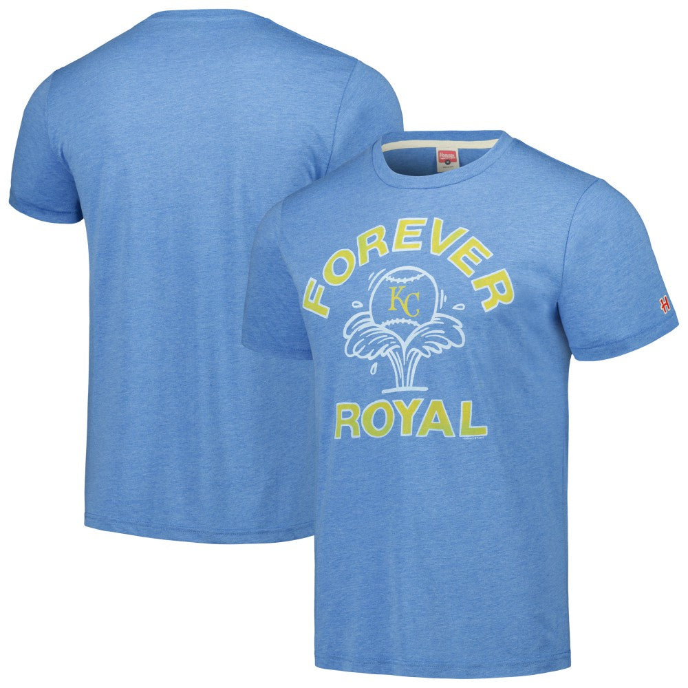 Kansas City Royals Homage Doodle Collection Forever Royal Tri-Blend T-Shirt - MLB T-shirts