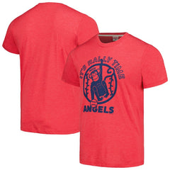 Los Angeles Angels Homage Doodle Collection It's Rally Time Tri-Blend T-Shirt - MLB T-shirts