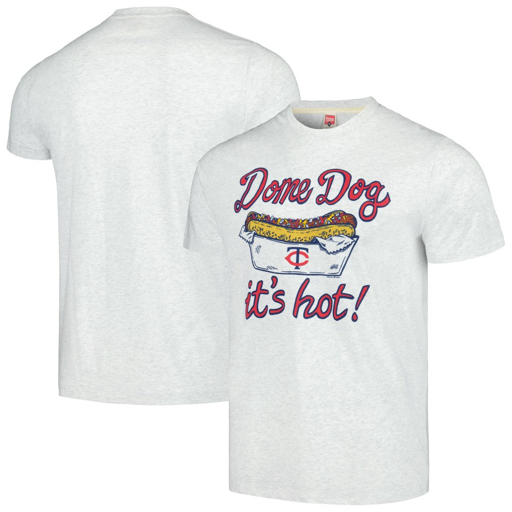 Minnesota Twins Homage Doodle Collection Dome Dog Tri-Blend T-Shirt - MLB T-shirts