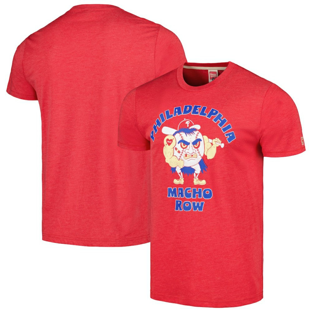 Philadelphia Phillies Homage Doodle Collection Macho Row Tri-Blend T-Shirt - MLB T-shirts