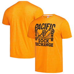San Francisco Giants Homage Doodle Collection Pacific Sock Exchange Tri-Blend T-Shirt - MLB T-shirts