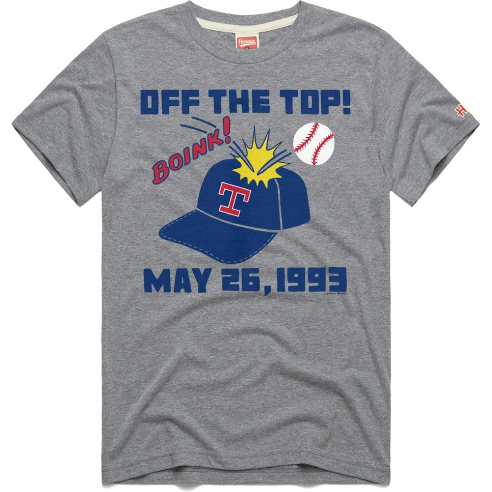 Texas Rangers Homage Doodle Collection Off the Top Tri-Blend T-Shirt - MLB T-shirts