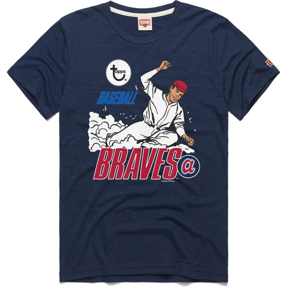 Atlanta Braves Homage x Topps Tri-Blend T-Shirt - MLB T-shirts