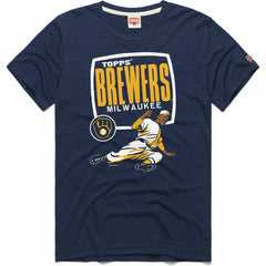Milwaukee Brewers Homage x Topps Tri-Blend T-Shirt - MLB T-shirts