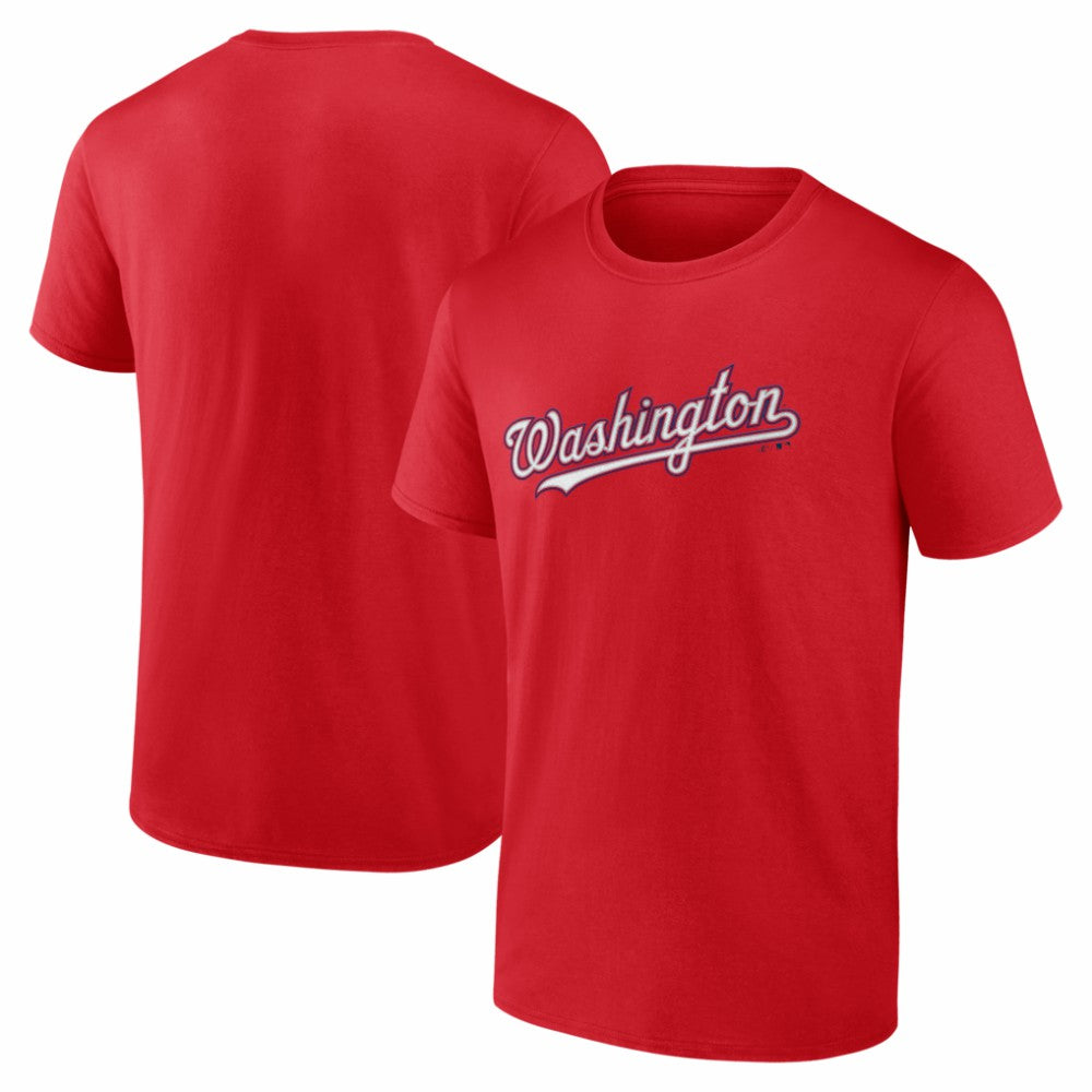 Washington Nationals Logo Athletic Wordmark T-Shirt - MLB T-shirts
