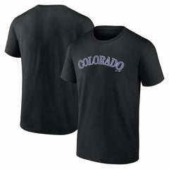 Colorado Rockies Logo Athletic Wordmark T-Shirt - MLB T-shirts