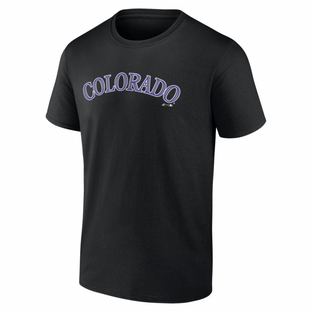 Colorado Rockies Logo Athletic Wordmark T-Shirt - MLB T-shirts