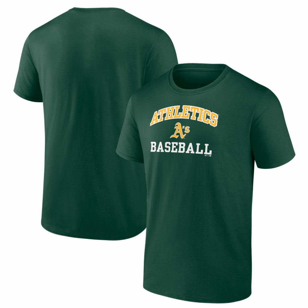 Athletics Logo Athletic Heart and Soul T-Shirt - MLB T-shirts