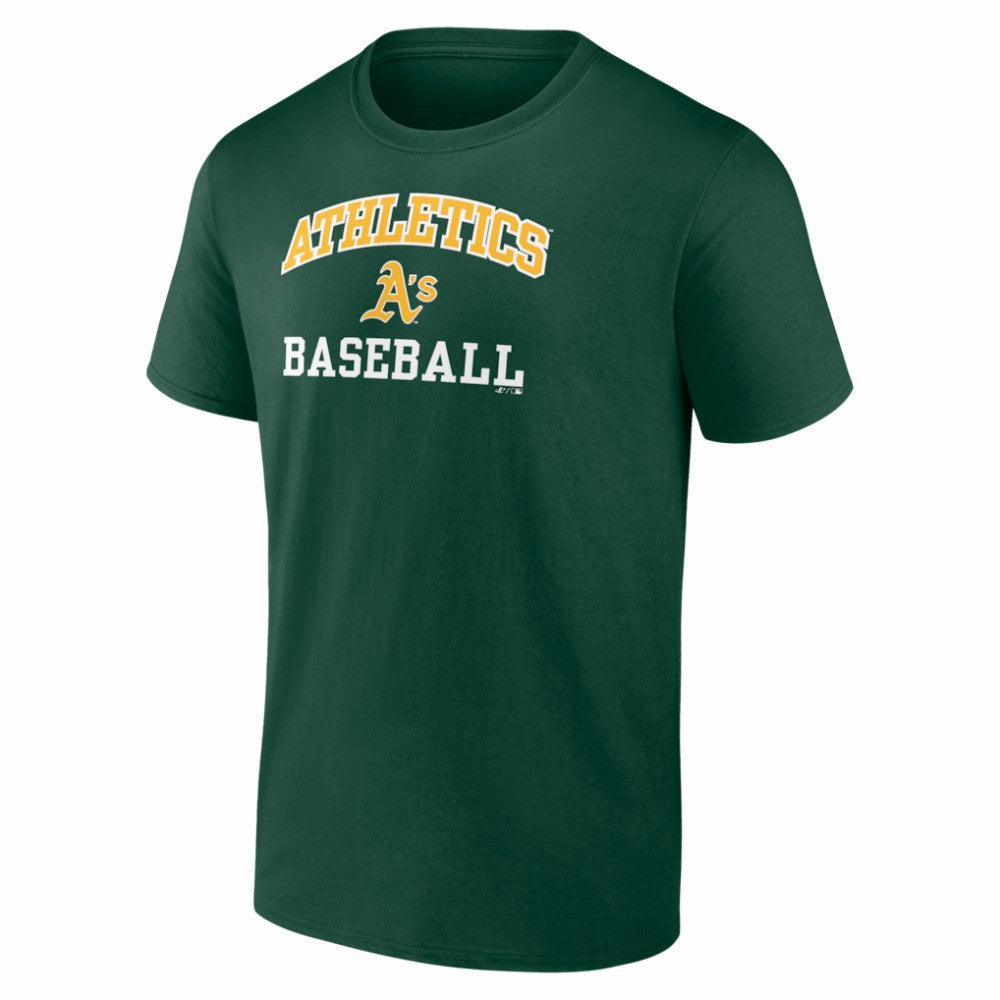 Athletics Logo Athletic Heart and Soul T-Shirt - MLB T-shirts