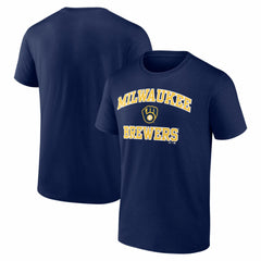 Milwaukee Brewers Logo Athletic Heart and Soul T-Shirt - MLB T-shirts
