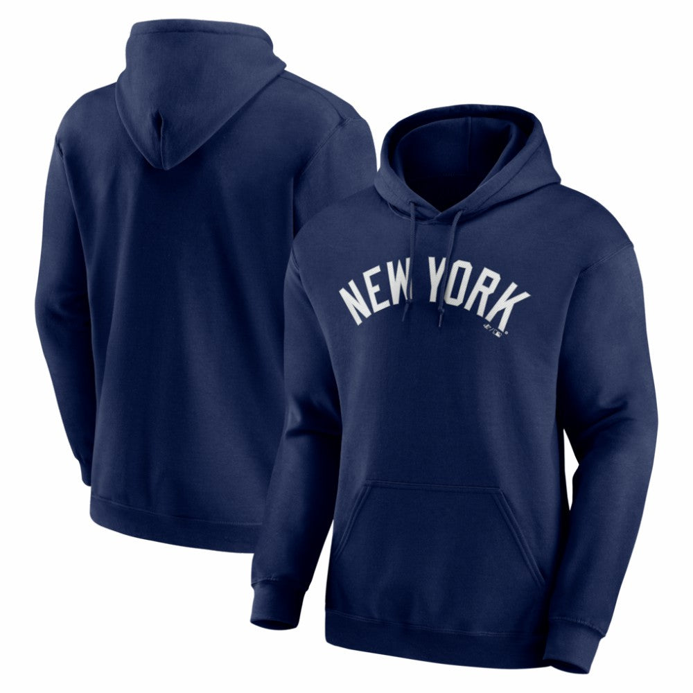 New York Yankees Logo Athletic Wordmark Hoodie - MLB Hoodies