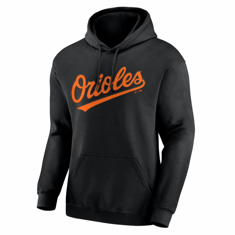 Baltimore Orioles Logo Athletic Wordmark Hoodie - MLB Hoodies