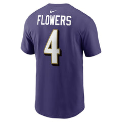 Baltimore Ravens Zay Flowers  Player Name & Number T-Shirt | NFL Discount