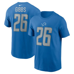 Detroit Lions Jahmyr Gibbs  2023 NFL Draft First Round Pick Player Name & Number T-Shirt | NFL Sale