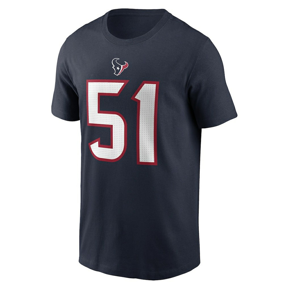 Houston Texans Will Anderson Jr.  Player Name & Number T-Shirt | NFL New