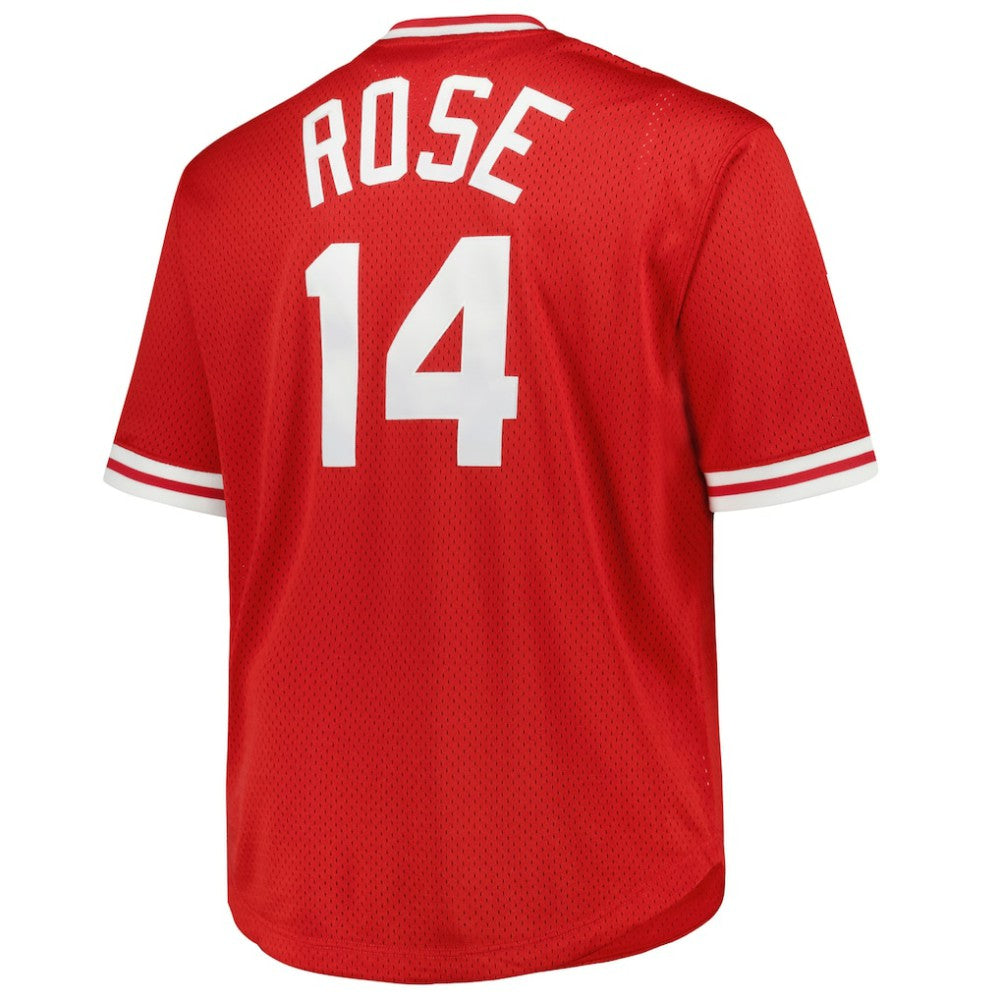 Pete Rose Cincinnati Reds Mitchell & Ness 1984 Cooperstown Collection Mesh Pullover Jersey - MLB Jerseys