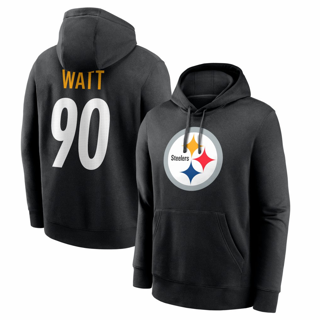 Pittsburgh Steelers T.J. Watt  Name & Number Fleece Hoodie | NFL Outlet