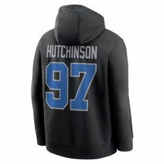 Detroit Lions Aidan Hutchinson  Name & Number Fleece Hoodie | NFL Outlet