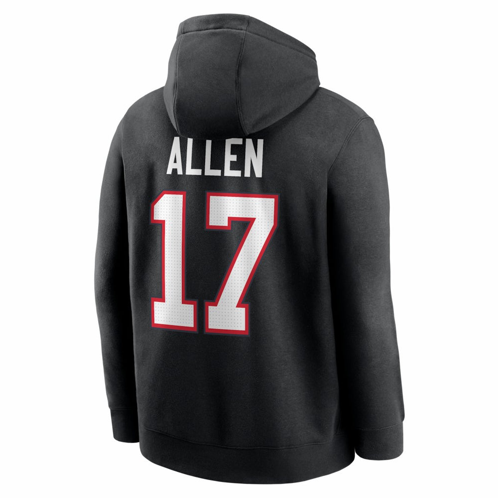 Buffalo Bills Josh Allen  Name & Number Fleece Hoodie | NFL Hot