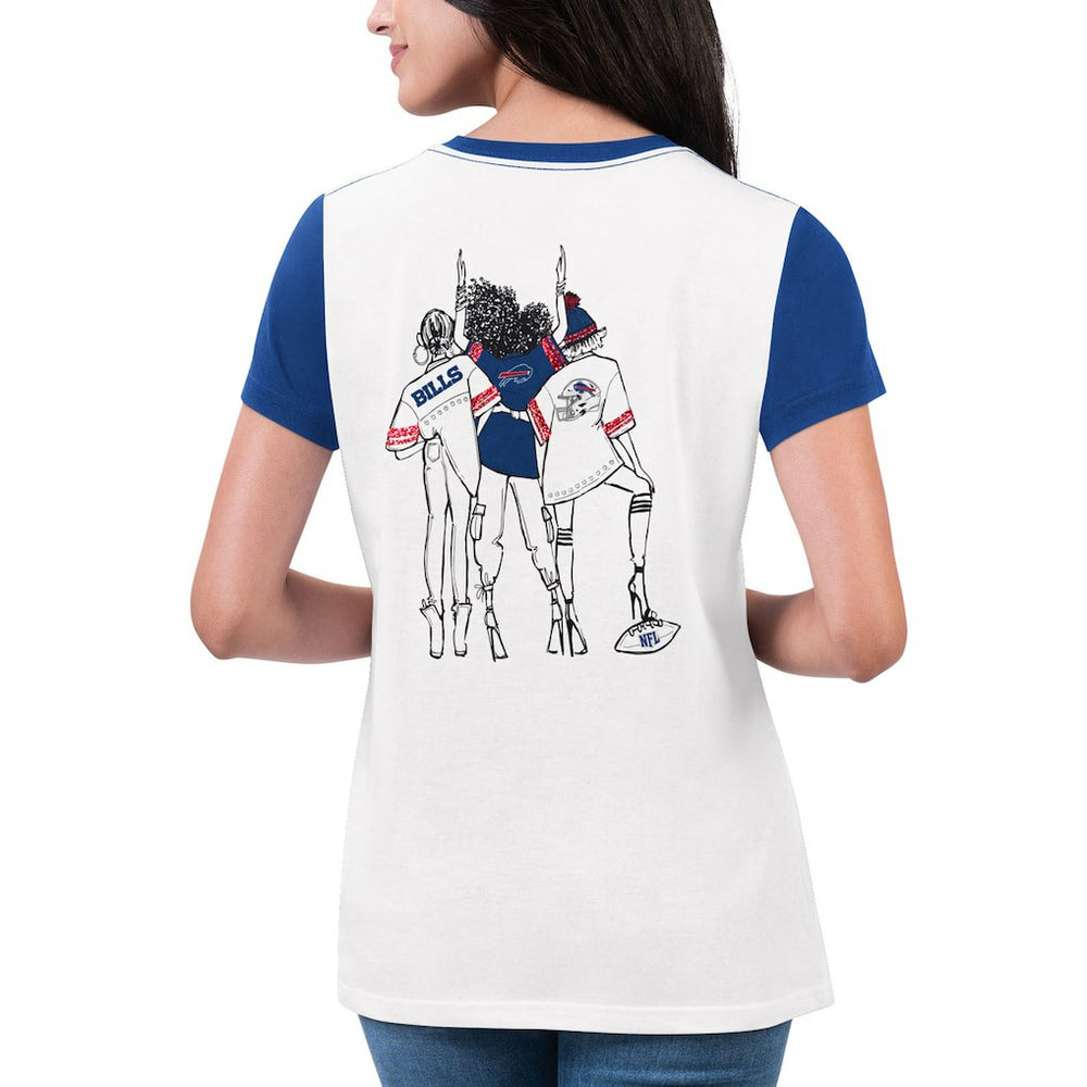 Buffalo Bills G-III 4Her by Carl Banks Women's Fashion Illustration T-Shirt | NFL Hot
