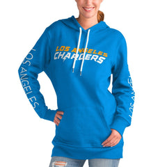 Los Angeles Chargers G-III 4Her by Carl Banks Women's Extra Inning Pullover Hoodie | NFL Hot