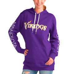 Minnesota Vikings G-III 4Her by Carl Banks Women's Extra Inning Pullover Hoodie | NFL Hot