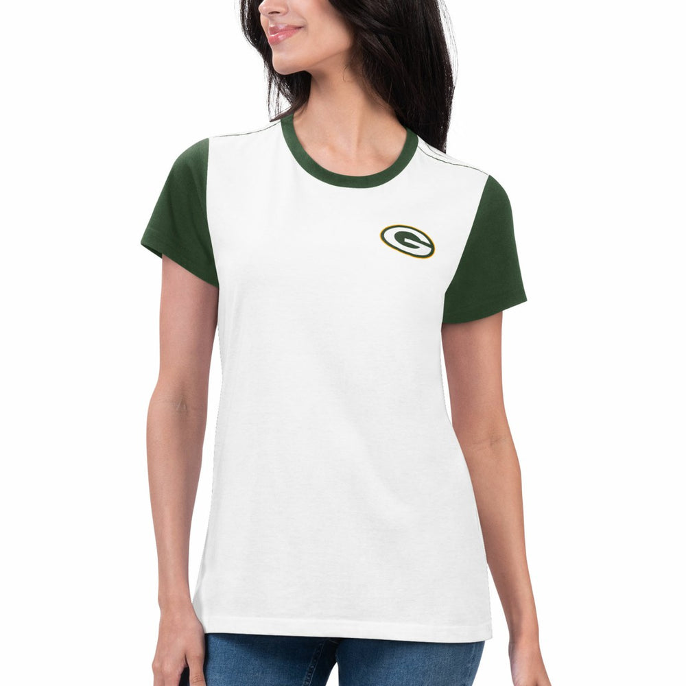 Green Bay Packers G-III 4Her by Carl Banks Women's Fashion Illustration T-Shirt | NFL Sale