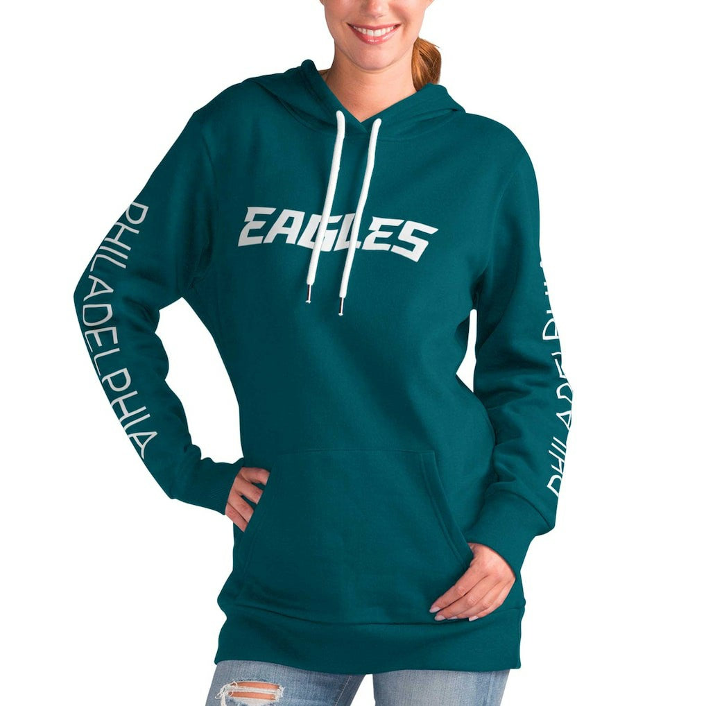 Philadelphia Eagles G-III 4Her by Carl Banks Women's Extra Inning Pullover Hoodie | NFL Sale