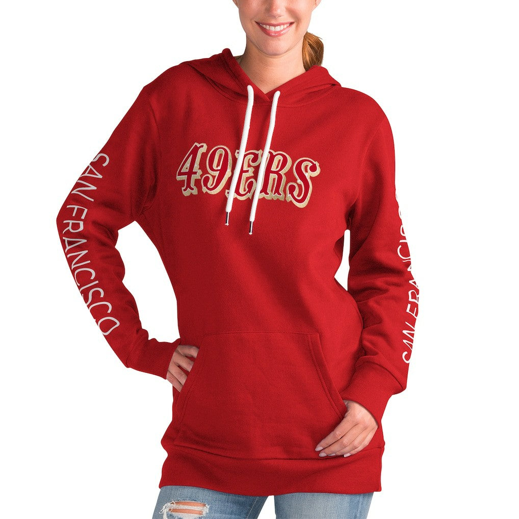 San Francisco 49ers G-III 4Her by Carl Banks Women's Extra Inning Pullover Hoodie | NFL Sale