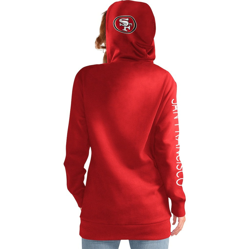 San Francisco 49ers G-III 4Her by Carl Banks Women's Extra Inning Pullover Hoodie | NFL Sale