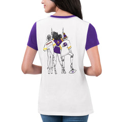 Minnesota Vikings G-III 4Her by Carl Banks Women's Fashion Illustration T-Shirt | NFL Sale