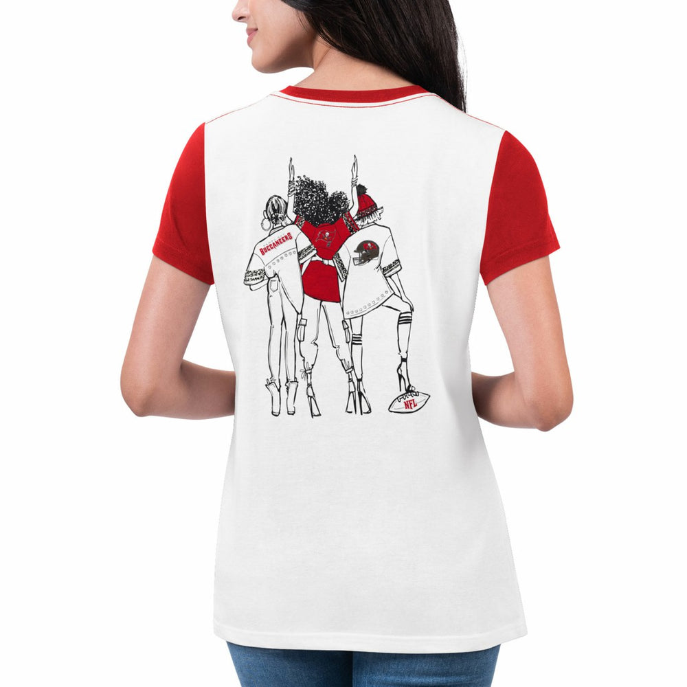Tampa Bay Buccaneers G-III 4Her by Carl Banks Women's Fashion Illustration T-Shirt | NFL Outlet