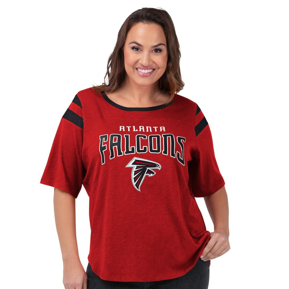 Atlanta Falcons G-III 4Her by Carl Banks Women's Plus Size Linebacker T-Shirt | NFL Online