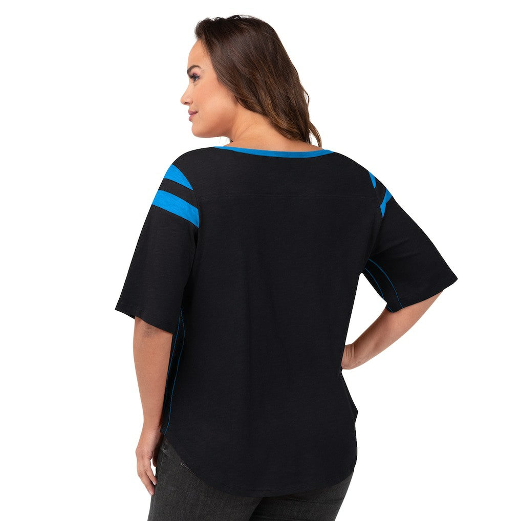 Carolina Panthers G-III 4Her by Carl Banks Women's Plus Size Linebacker T-Shirt | NFL Hot