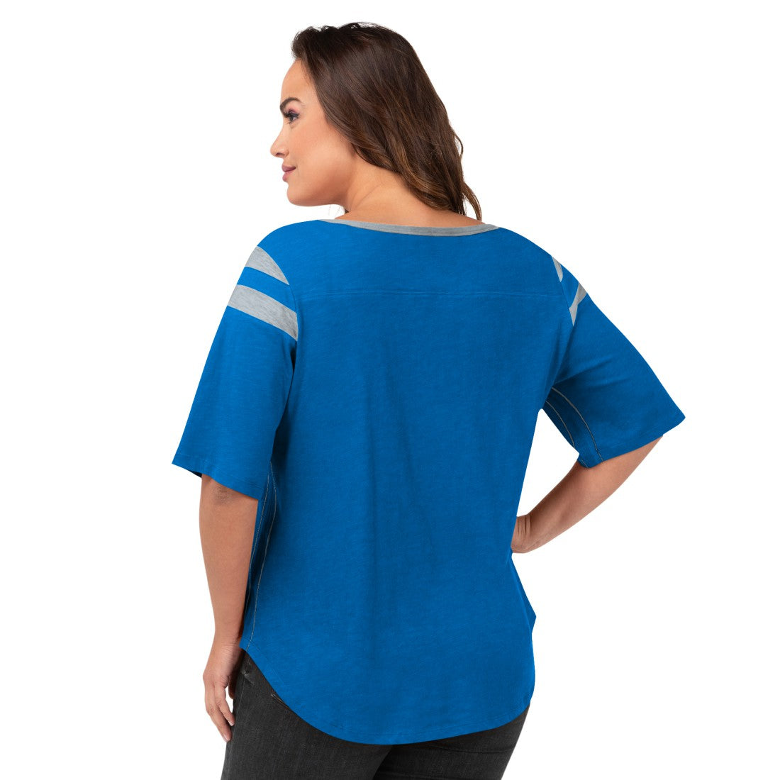 Detroit Lions G-III 4Her by Carl Banks Women's Plus Size Linebacker T-Shirt | NFL US