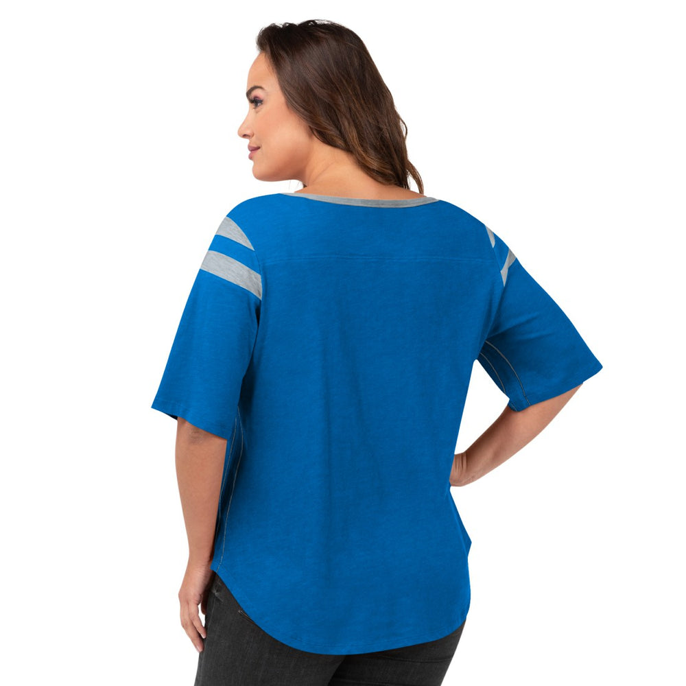 Detroit Lions G-III 4Her by Carl Banks Women's Plus Size Linebacker T-Shirt | NFL US