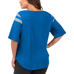 Detroit Lions G-III 4Her by Carl Banks Women's Plus Size Linebacker T-Shirt | NFL US