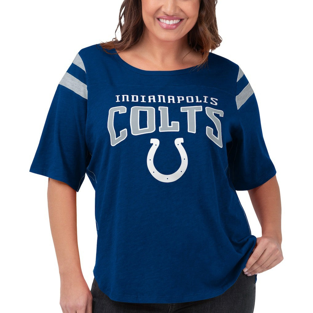 Indianapolis Colts G-III 4Her by Carl Banks Women's Plus Size Linebacker T-Shirt | NFL Hot