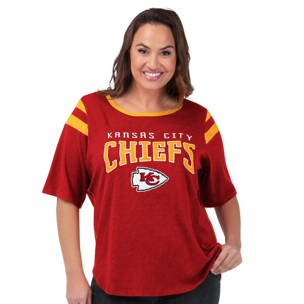 Kansas City Chiefs G-III 4Her by Carl Banks Women's Plus Size Linebacker T-Shirt | NFL Online