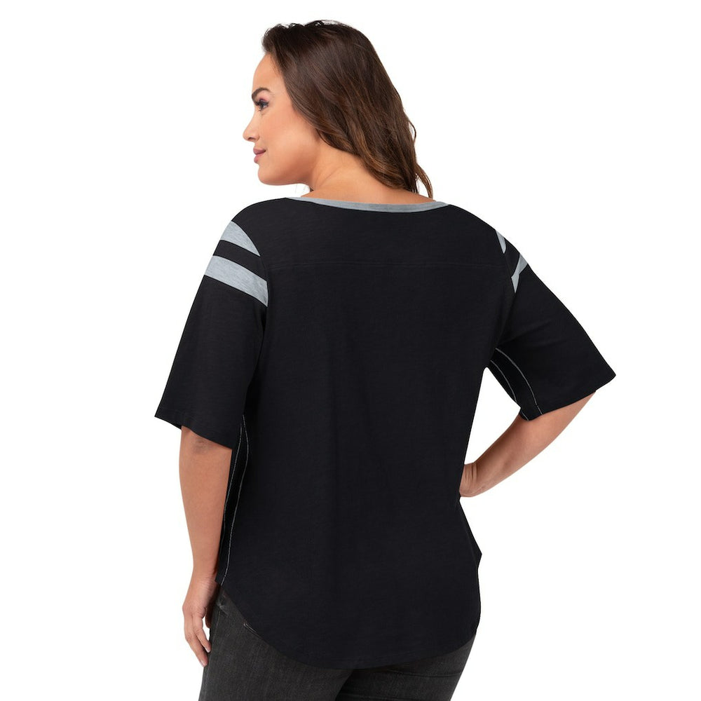 Las Vegas Raiders G-III 4Her by Carl Banks Women's Plus Size Linebacker T-Shirt | NFL New