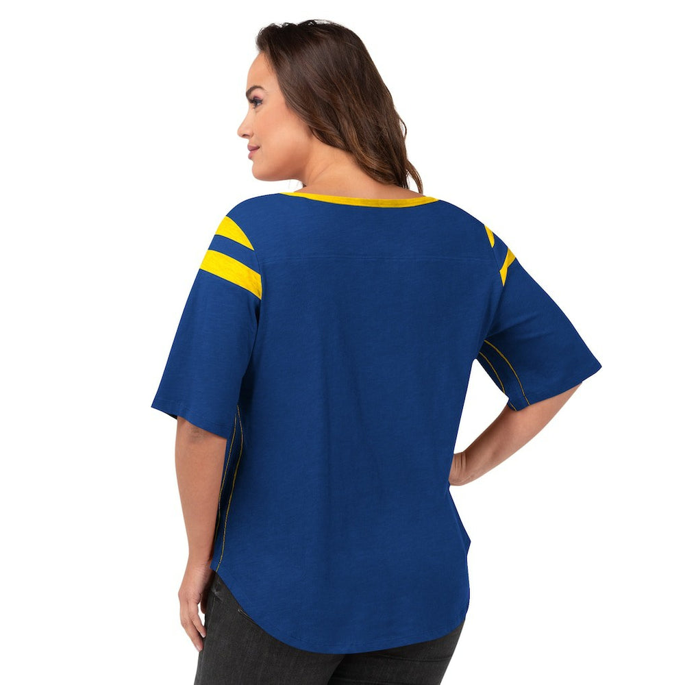 Los Angeles Rams G-III 4Her by Carl Banks Women's Plus Size Linebacker T-Shirt | NFL New