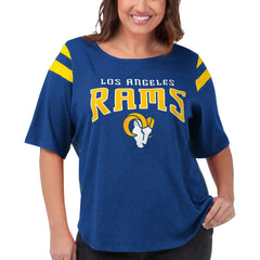 Los Angeles Rams G-III 4Her by Carl Banks Women's Plus Size Linebacker T-Shirt | NFL New