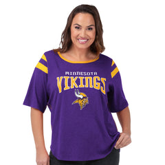 Minnesota Vikings G-III 4Her by Carl Banks Women's Plus Size Linebacker T-Shirt | NFL US