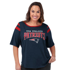 New England Patriots G-III 4Her by Carl Banks Women's Plus Size Linebacker T-Shirt | NFL Hot