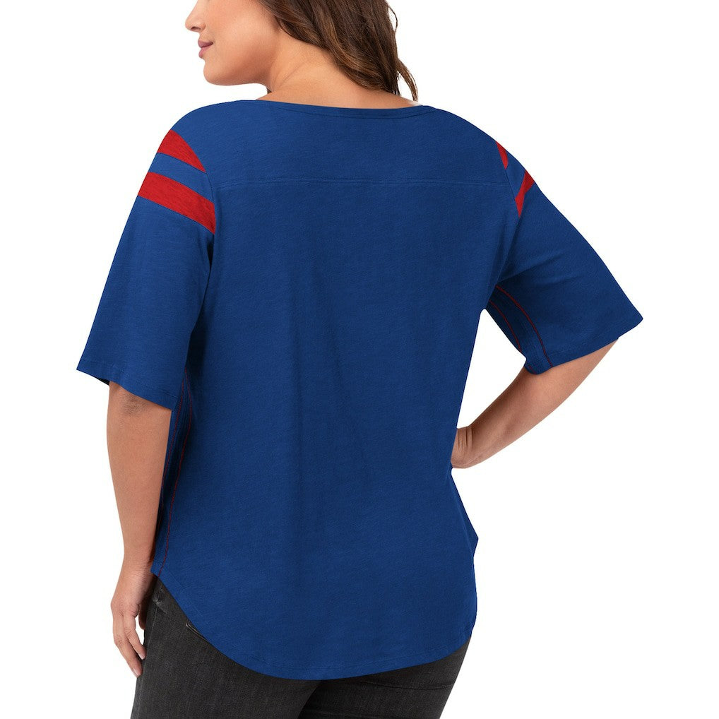 New York Giants G-III 4Her by Carl Banks Women's Plus Size Linebacker T-Shirt | NFL Outlet