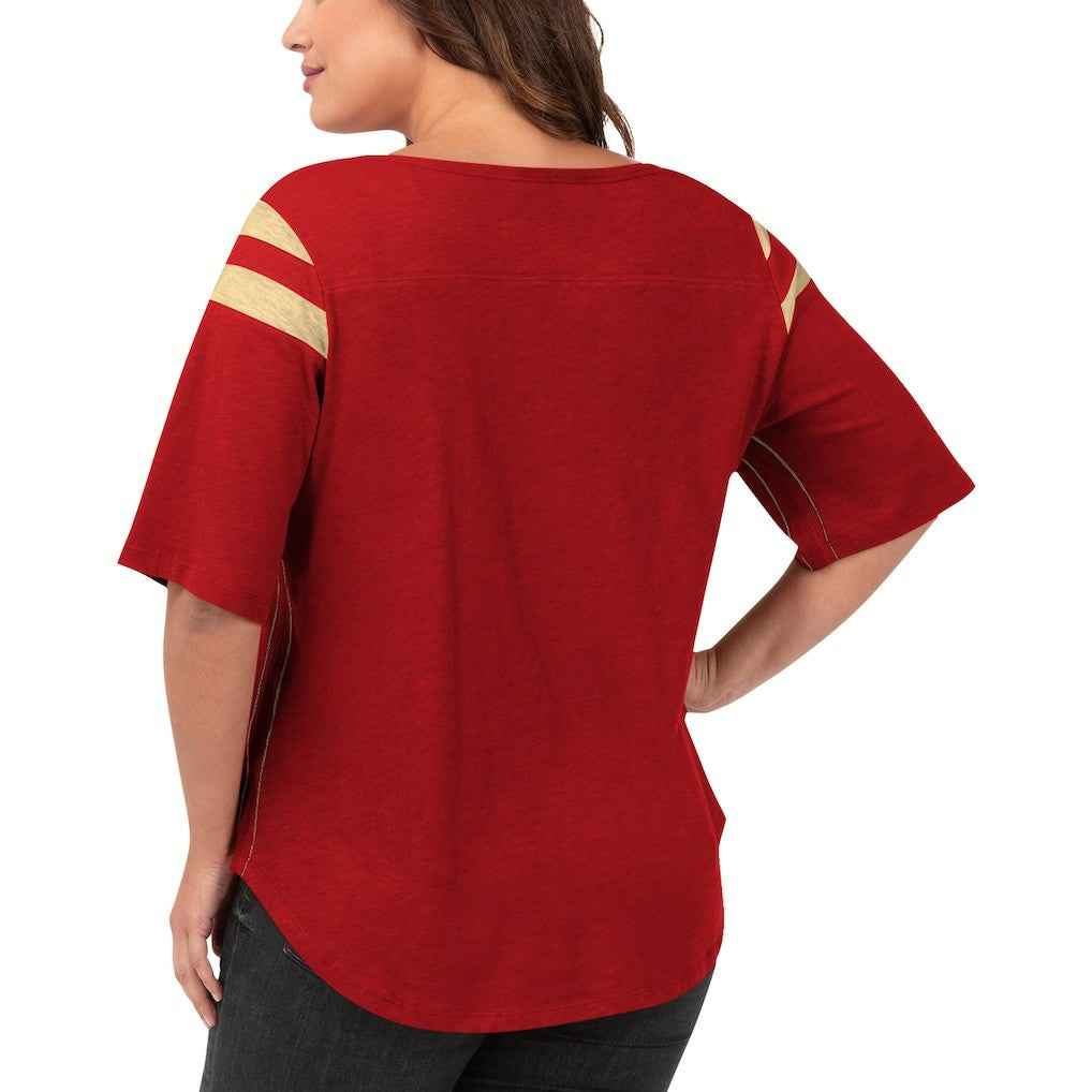 San Francisco 49ers G-III 4Her by Carl Banks Women's Plus Size Linebacker T-Shirt | NFL Hot