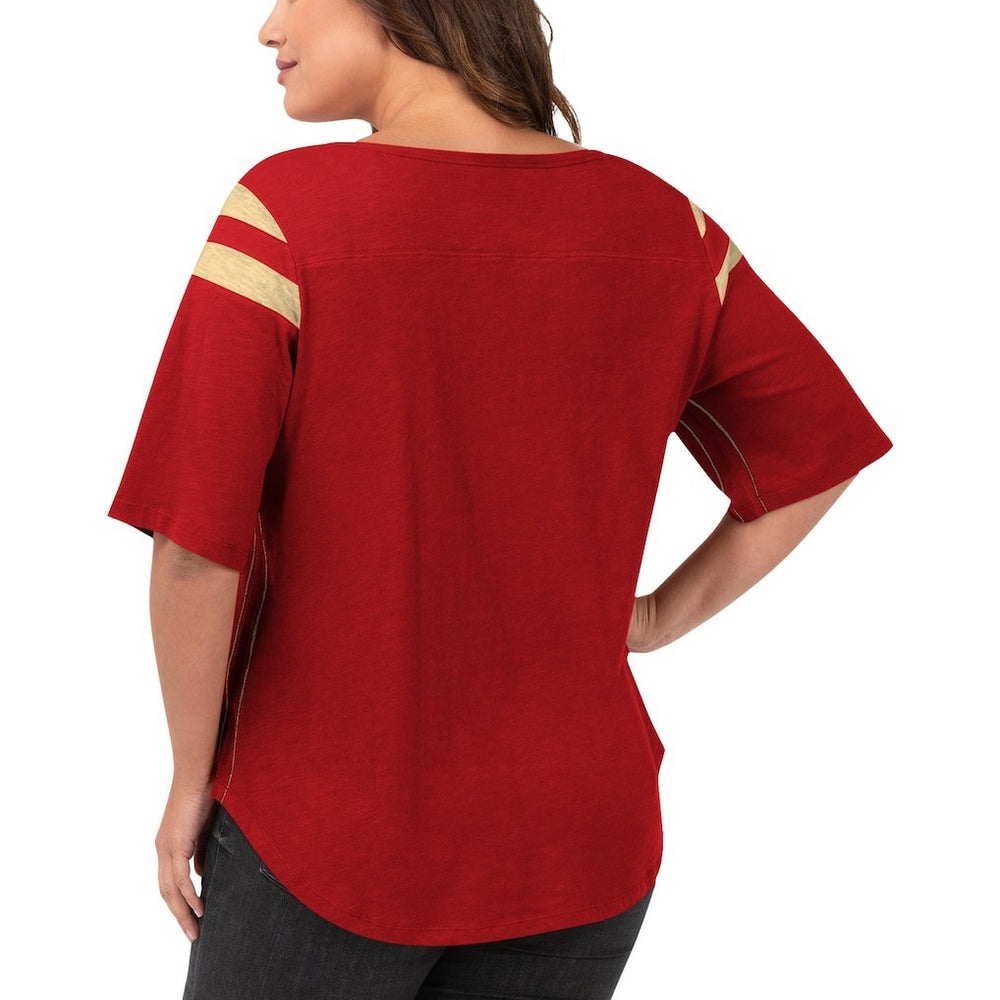 San Francisco 49ers G-III 4Her by Carl Banks Women's Plus Size Linebacker T-Shirt | NFL Hot